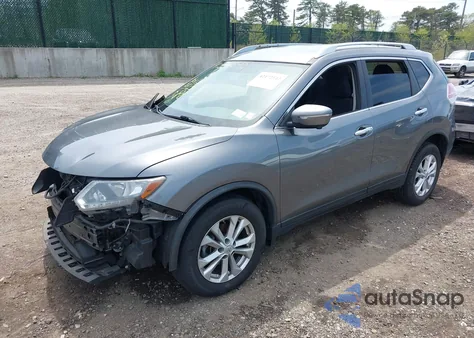 2015 Nissan Rogue Sv from USA, damaged, VIN KNMAT2MV5FP506288